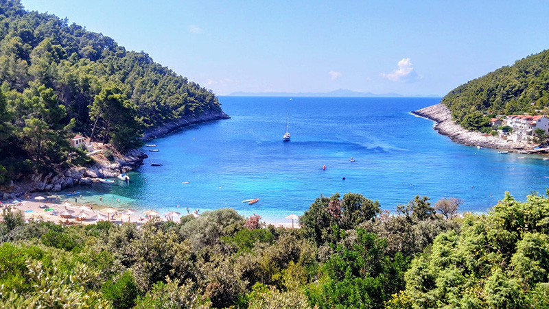 Plaža na otoku Korčuli